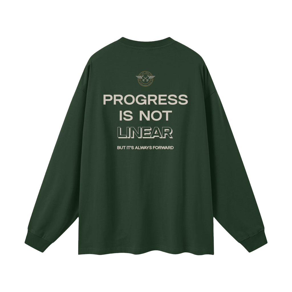 "Progress" Oversized Long Sleeve T-Shirt