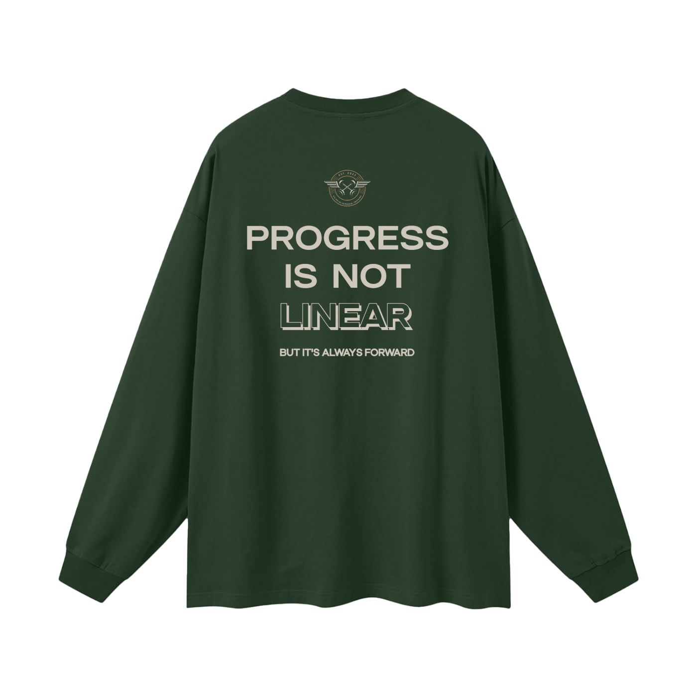 "Progress" Oversized Long Sleeve T-Shirt