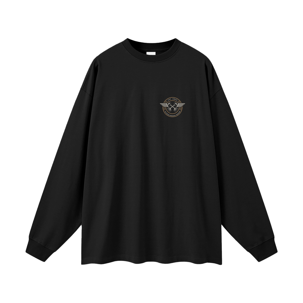 "Progress" Oversized Long Sleeve T-Shirt