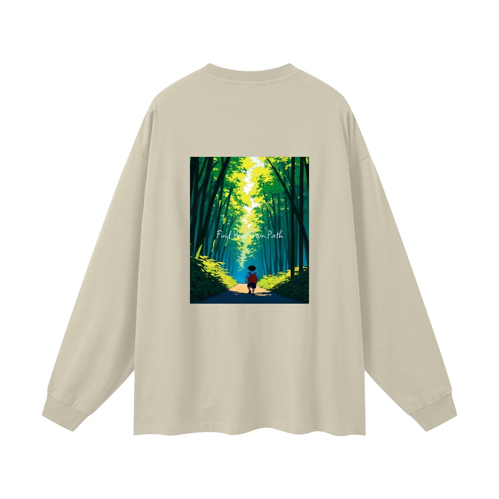 "Path" Oversized Long Sleeve T-Shirt