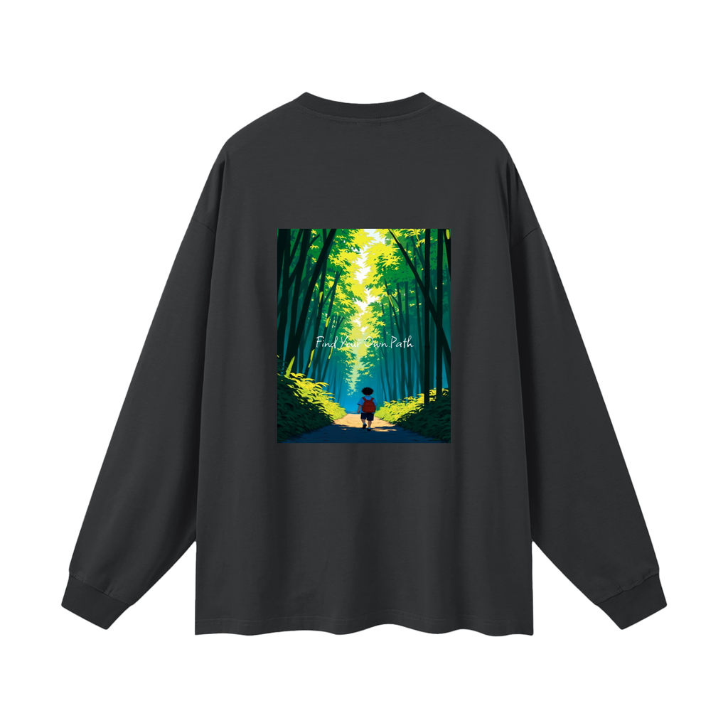 "Path" Oversized Long Sleeve T-Shirt