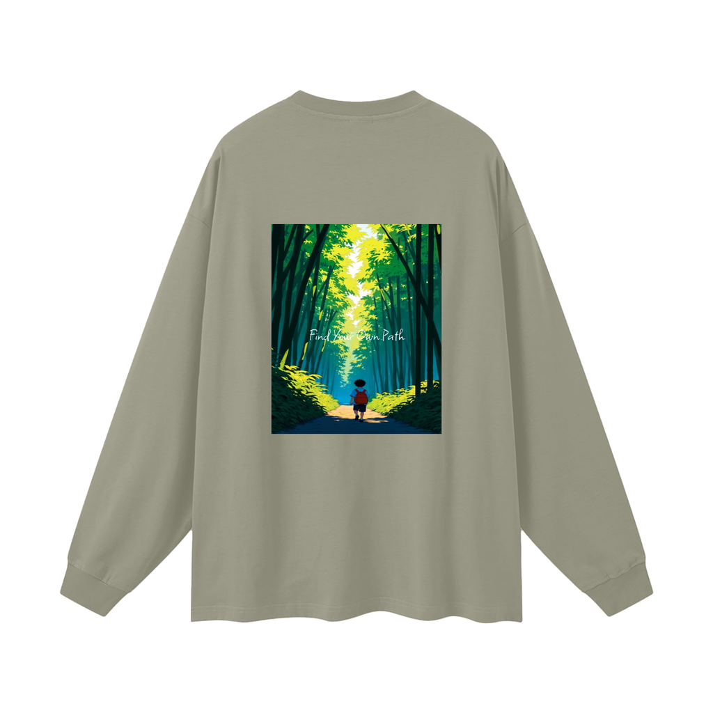 "Path" Oversized Long Sleeve T-Shirt