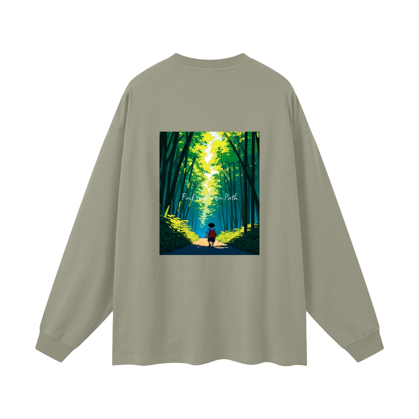 "Path" Oversized Long Sleeve T-Shirt