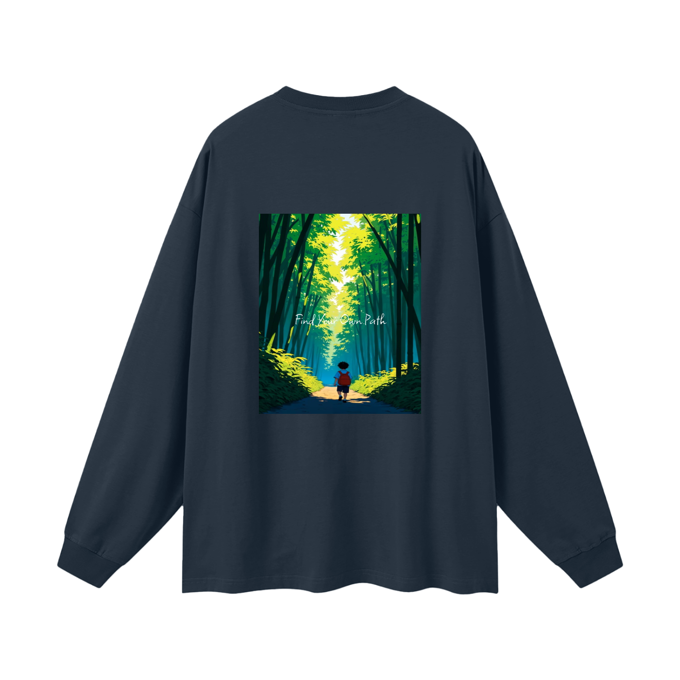"Path" Oversized Long Sleeve T-Shirt