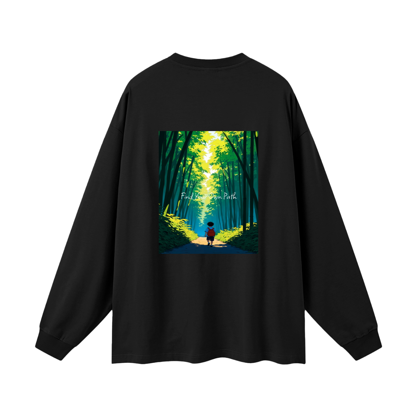 "Path" Oversized Long Sleeve T-Shirt