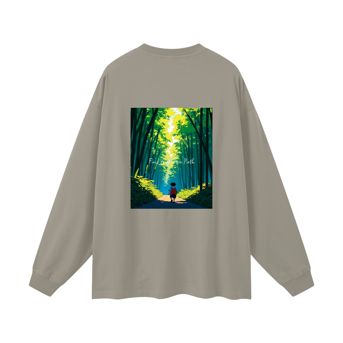 "Path" Oversized Long Sleeve T-Shirt