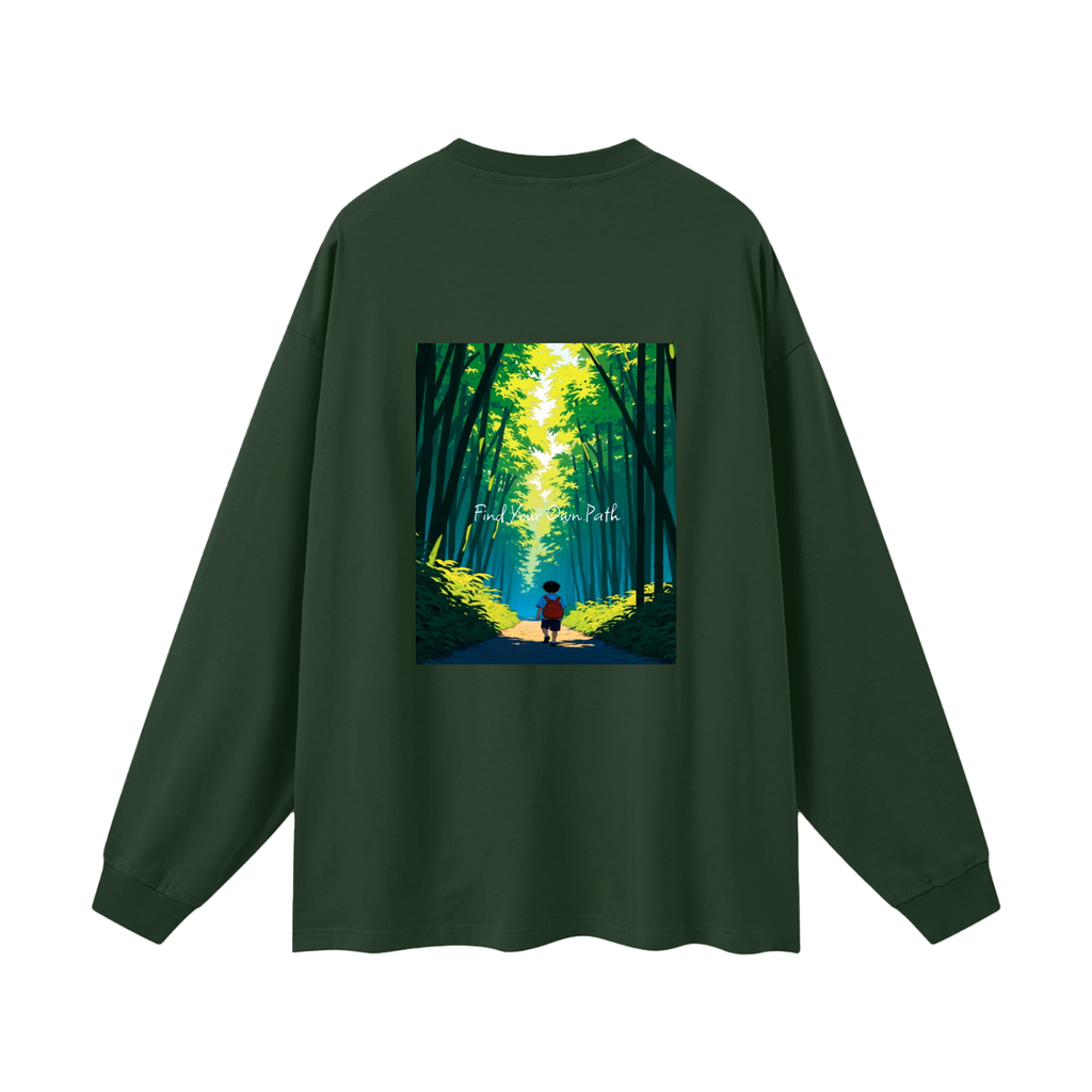 "Path" Oversized Long Sleeve T-Shirt